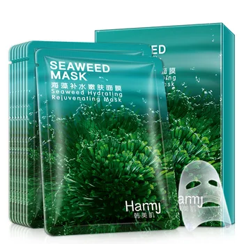

10 Pieces Seaweed Hydrating Rejuvenating Mask Moisturizing Oil-control Whitening Anti-Aging Mask for Face Women
