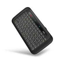 Беспроводная мини-клавиатура 2,4 ГГц с дистанционной мышью, комбинированная сенсорная панель с подсветкой, usb-зарядка для Android TV Box Windows(China)