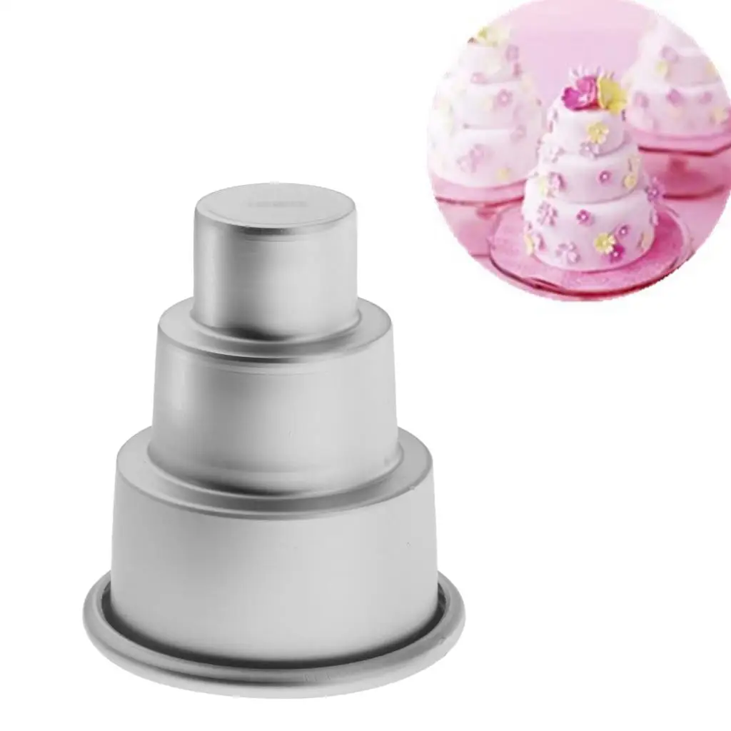 Non Stick Mini 3 Layer Bread Mold Home Made Toast Cake Baking Tool Tray Bakeware - Aluminum Alloy