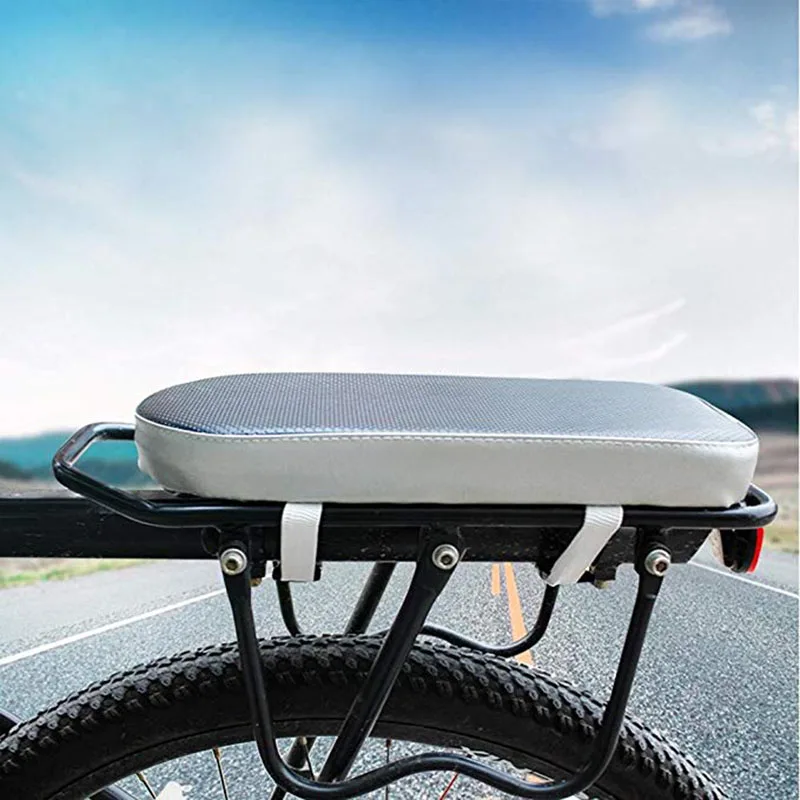 Велосипед задний багажник для велосипеда подкладка для велосипедного седла подушки кожаное седло для велосипеда с обратной стороны коврик-полка толстое сидение перевозки людей грузовой велосипед аксессуары