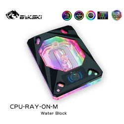 Bykski – bloc d'eau pour CPU AMD CPU RAY ON M, avec affichage OLED de la température, pour CPU RYZEN AM3/AM3 +/AM4, radiateur de refroidissement 