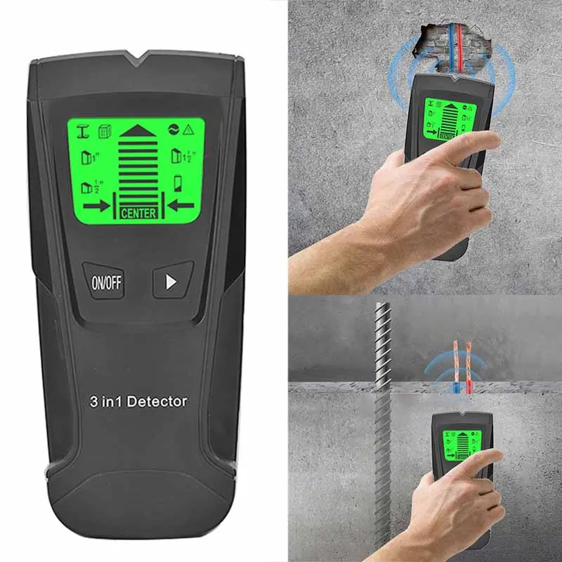 

Wall Scanner Detector Wood Beam Joist Finders Edges Center Finding with LCD Display ALS88