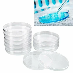 Couvercles de plats de pétri stériles en plastique, durables, 40 pièces, pour assiette de laboratoire, levure bactérienne, fournitures scolaires, papeterie 90x15mm 