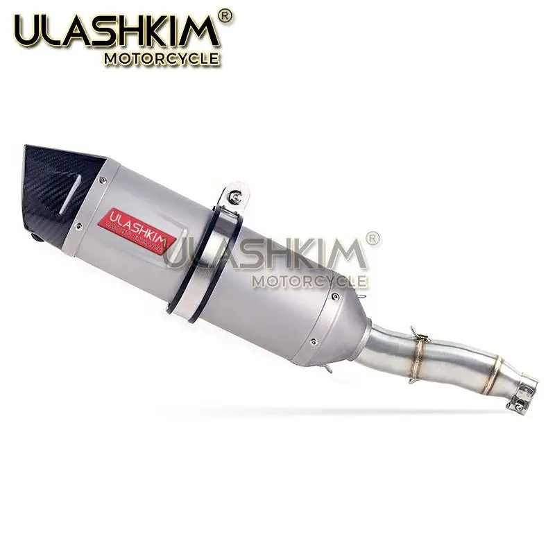 Полная выхлопная система мотоцикла глушитель Escape slip on для YAMAHA XG250 XT250 модифицированный контакт средняя труба адаптер подключения