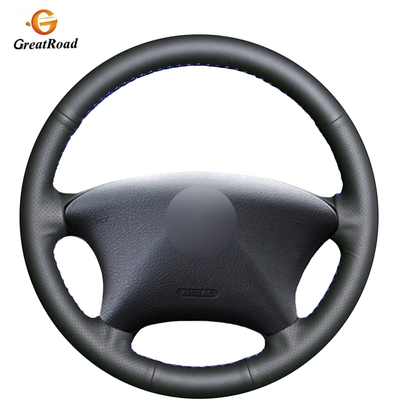 

Hand-stitched Black PU Artificial Leather Car Steering Wheel Cover for Citroen Xsara Picasso 2003-2010 Peugeot Partner 2003-2008