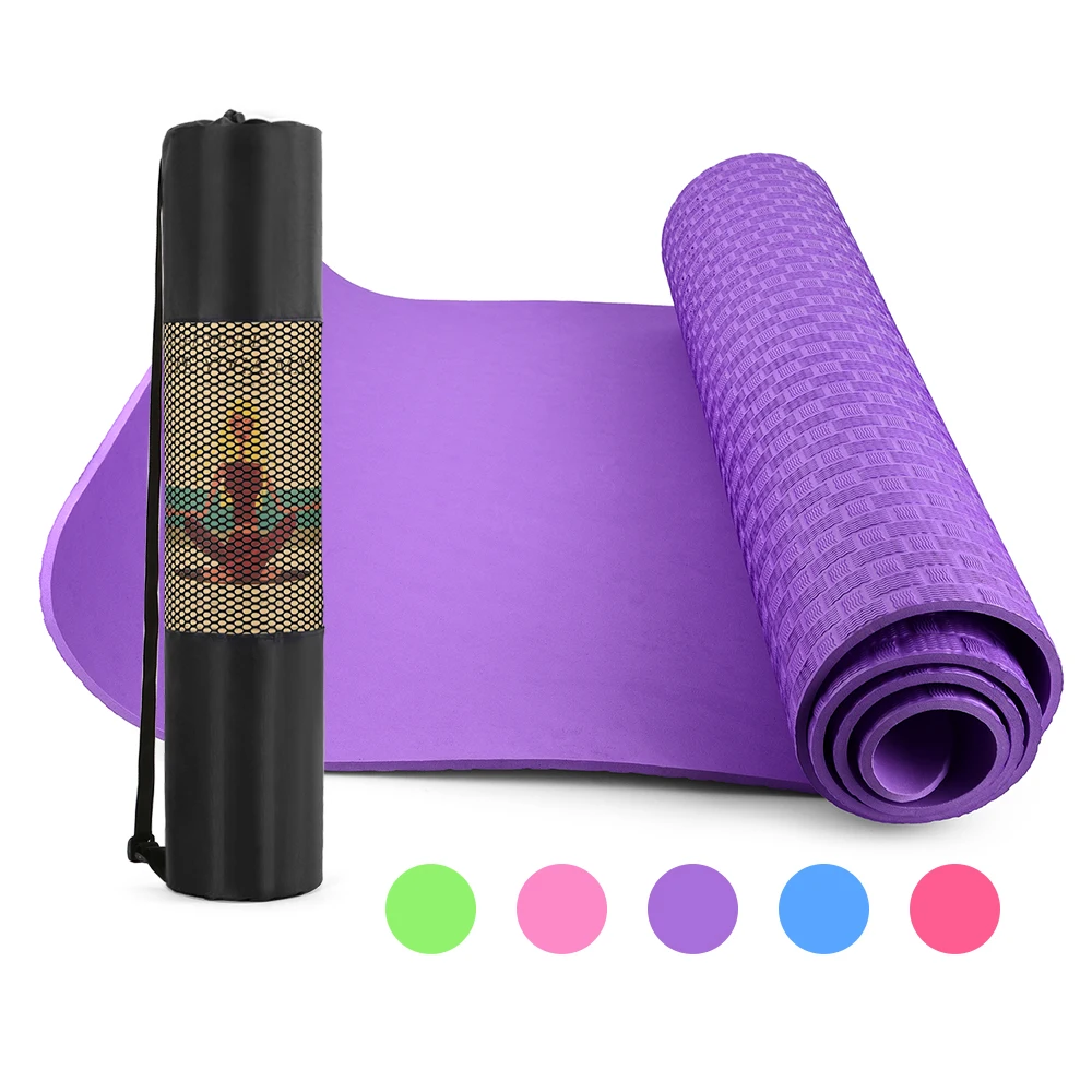 Pilate Yoga Exercise and Yoga Mat Workouts 6mm Non-Slip Gym Mat for Fitness 
