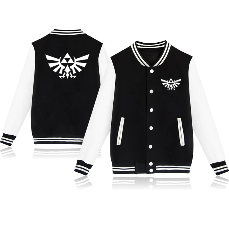 baseball jacket 6 Легенда о Зельде, зимняя одежда, куртки для маленьких мальчиков и девочек, детская бейсбольная куртка, детская повседневная верхняя одежда, пальто унисекс - Цвет: baseball jacket 6