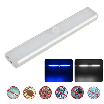 

28LED 100LM UV Germicidal Light Ultraviolet Rechargeable Sensing Disinfection Lamp For Cabinet Wardrobe Home Supplies