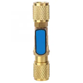 

Brass Refrigeration Ball Valve Adapter Refrigerant Ball Valve Connector G1/4'' Valve