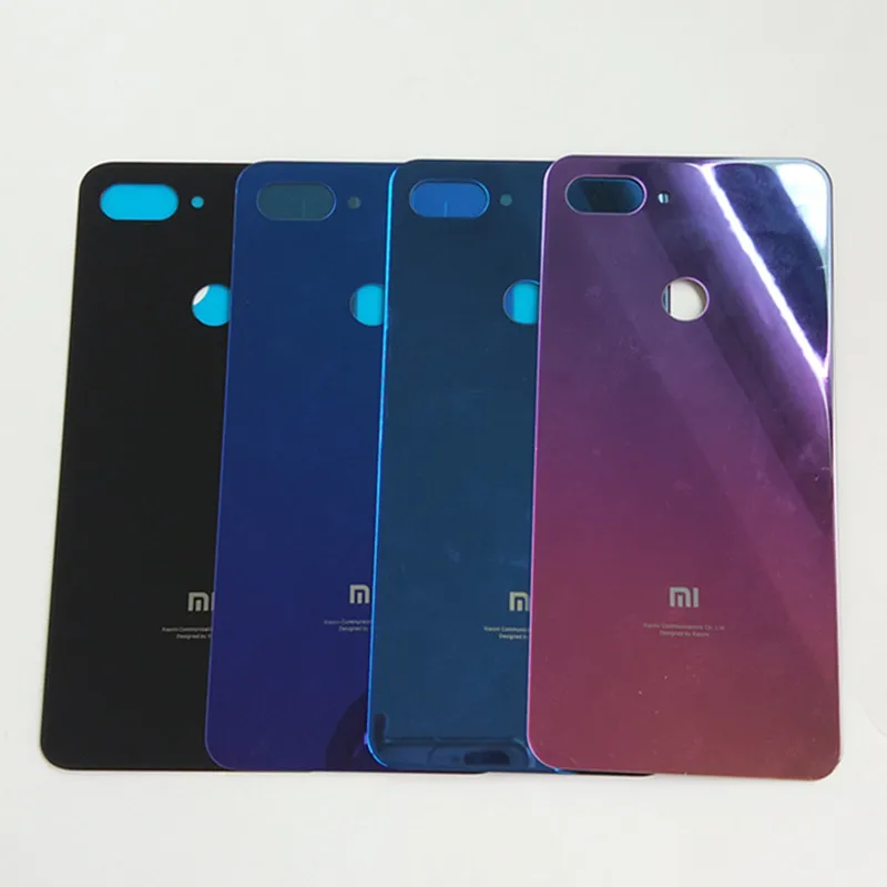 Mi 8 Lite 3D стекло задняя крышка корпуса для Xiao mi 8lite mi 8lite задняя дверь Замена жесткий чехол батареи с логотипом