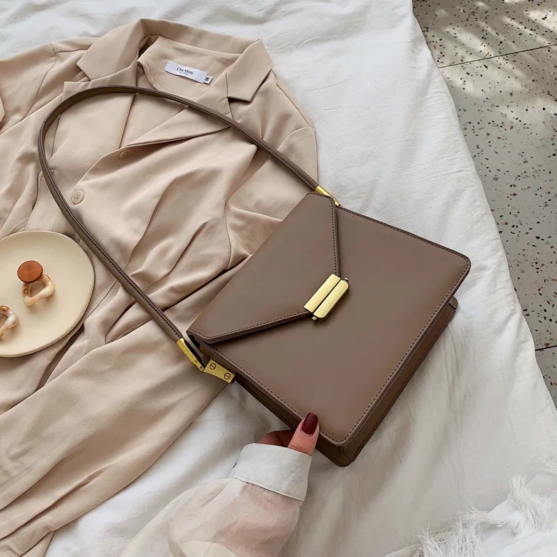 

Shoulder Small Black Bag CHIC Bag Women's 2019 New Style Fashion Korean-style Versatile Simple One-Shoulder Retro Hong Kong Styl