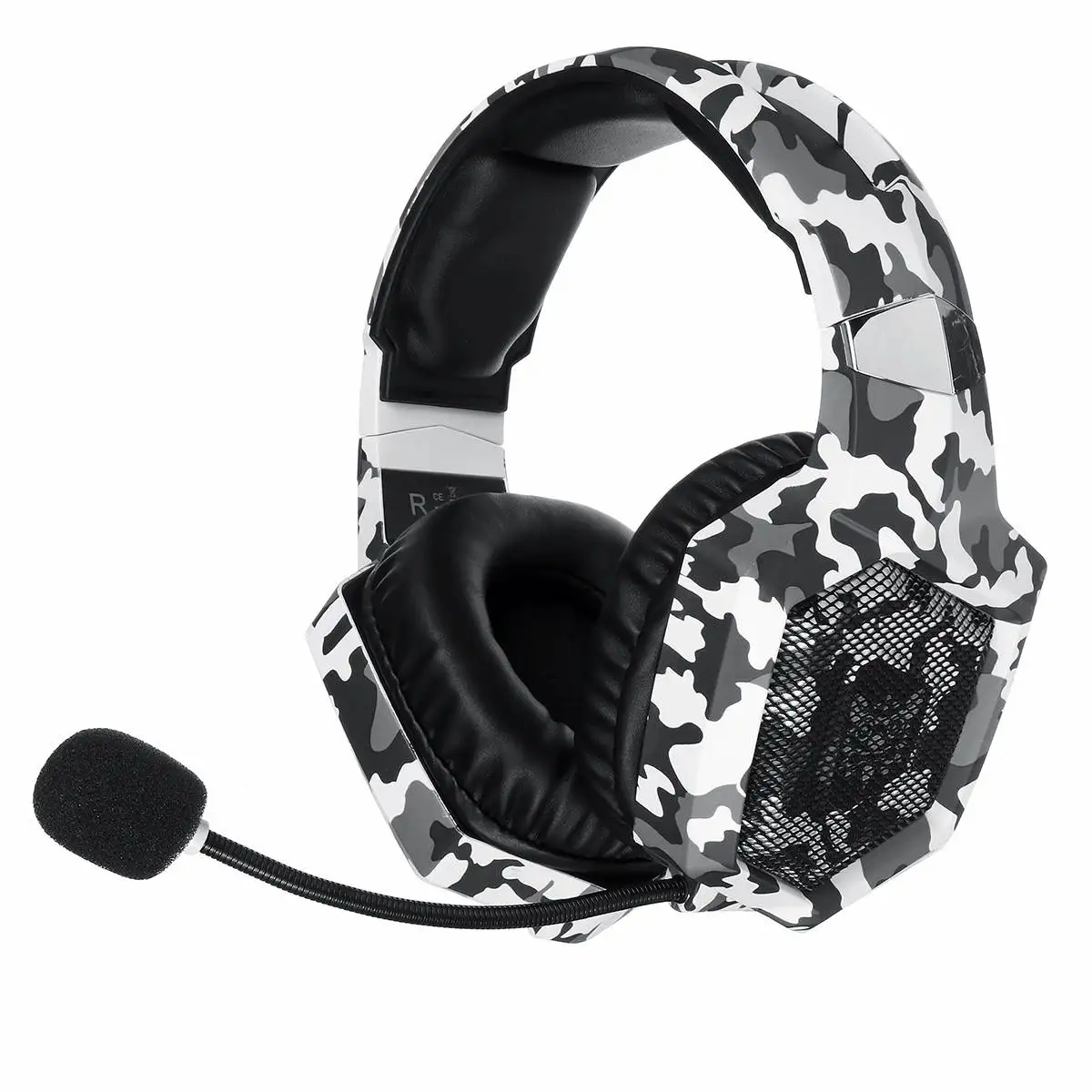 Белый K8 Wired Headset PC Gamer Stereo 3D Surrounded Gaming Headphones With LED Light Microphone For PC Laptop Netbook - Цвет: Белый