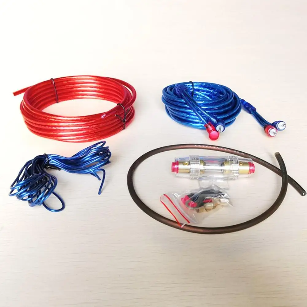 Комплект кабелей с усилителем Awg 8 комплект сабвуфером автомобильный Hi Fi кабель
