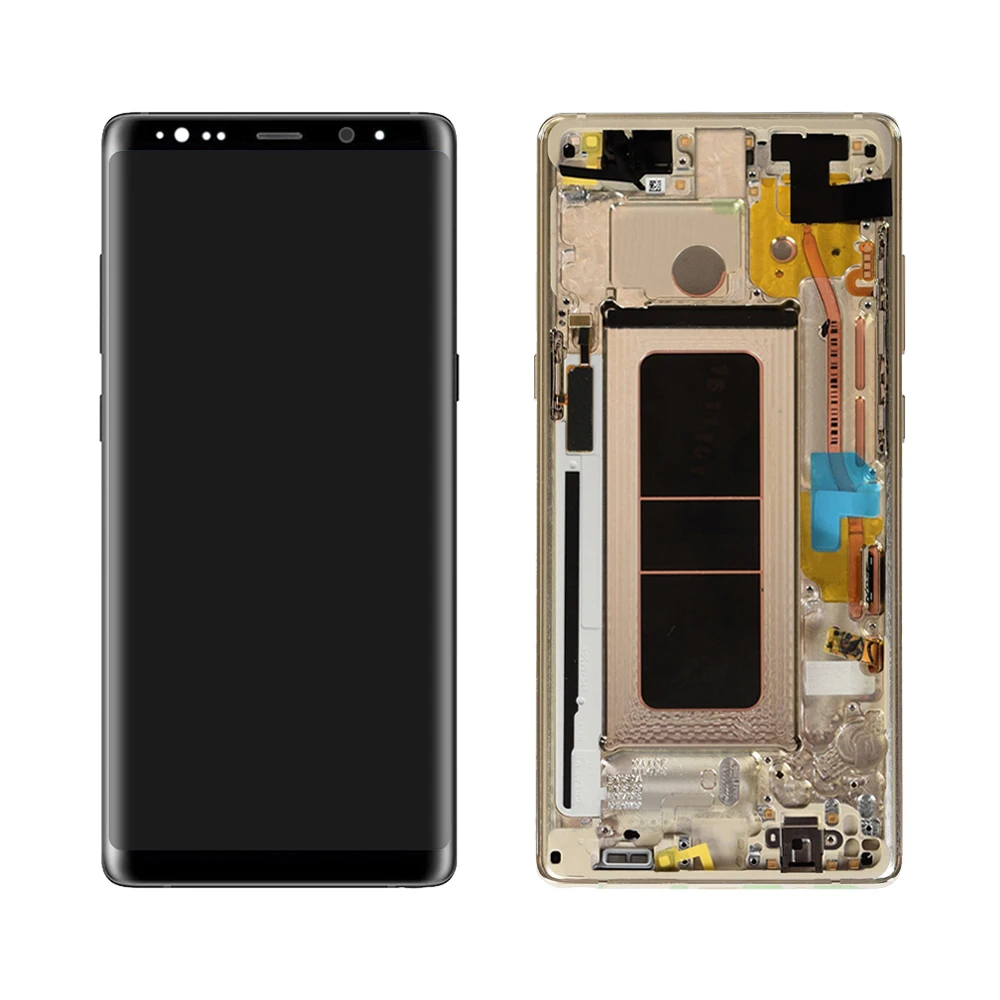 Для samsung Galaxy Note 8 ЖК сенсорный экран дигитайзер в сборе для samsung Note8 дисплей с рамкой Замена SM-N950