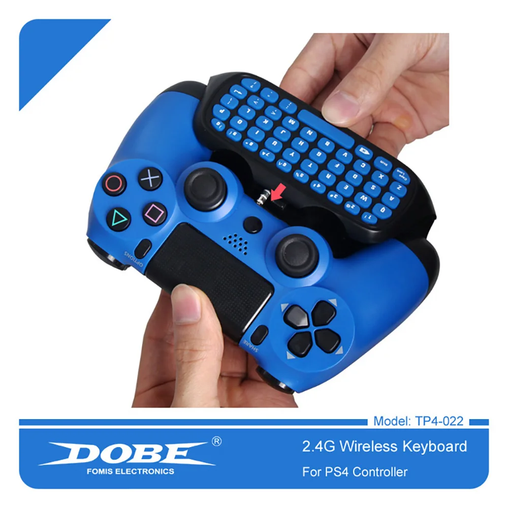 Беспроводная клавиатура контроллер DOBE 2 4G для PS4 Slim Pro геймпад брендовая