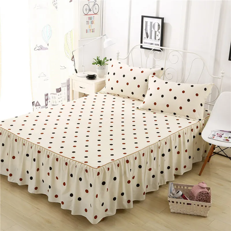 30Home Textile Bedcover cubrecama bedspread bedclothes Bed skirts flowers colourful bedspreads bed linings 1.8/1.5/1.2 meters - Цвет: 10