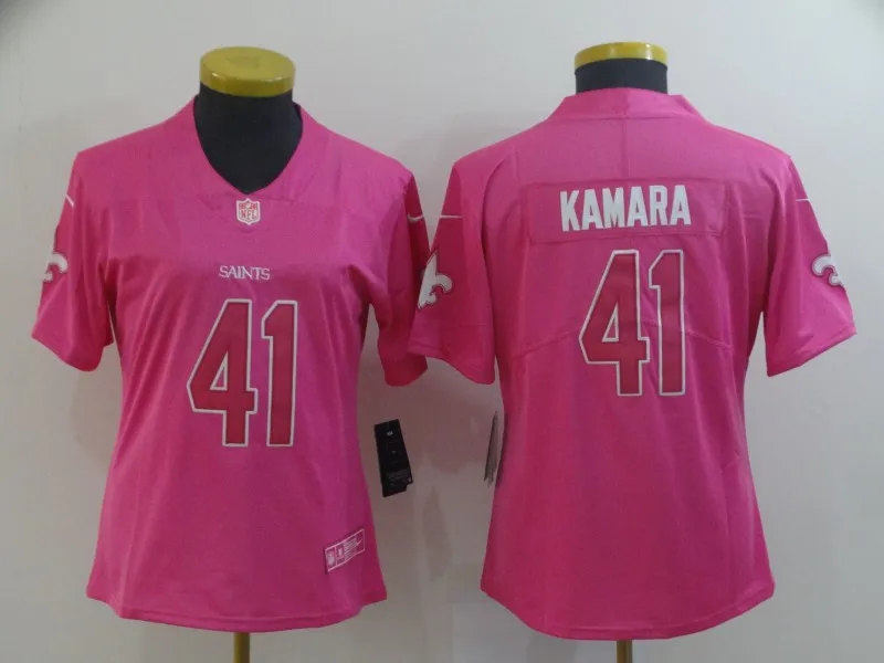 For women Женский взрослый Орлеан высокого качества Saints Alvin Kamara home Jersey - Цвет: For women