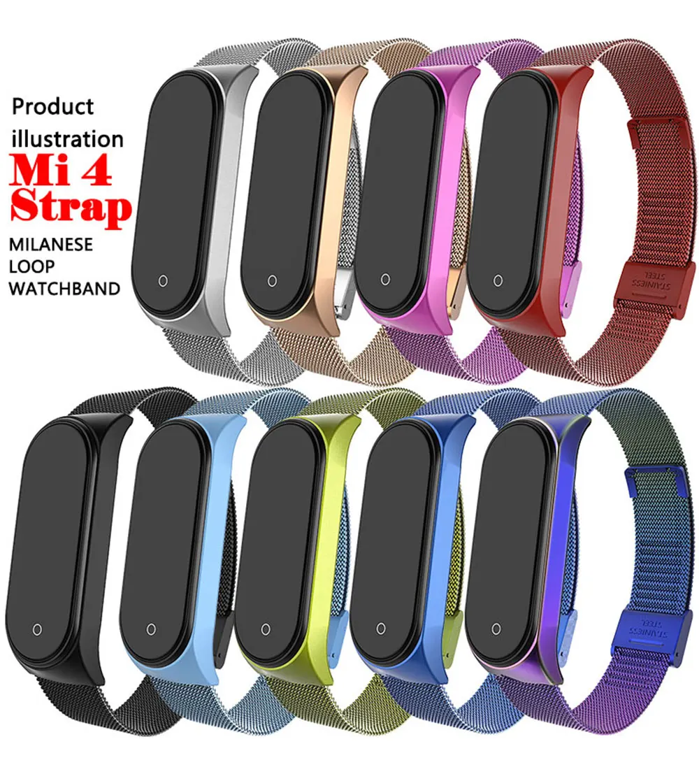 UTHAI S15 металлический ремешок из нержавеющей стали для Xiaomi mi Band 4 ремешок на запястье для Xiaomi mi band 3 4 браслет для mi Band 4