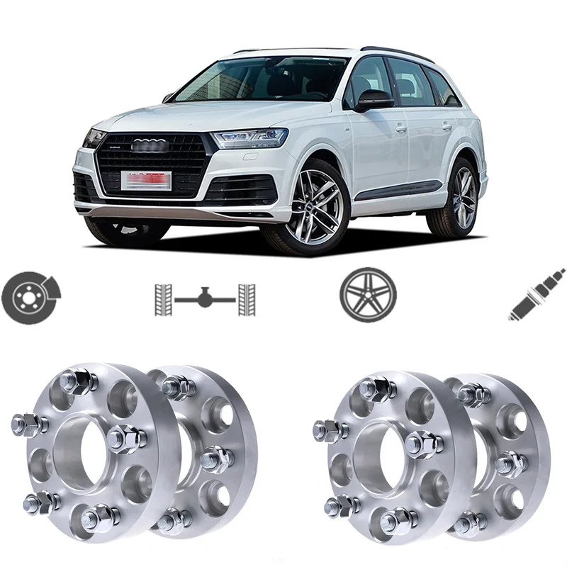 Teeze 4pcs 5x112 66.6cb 25mm Thick Hubcenteric Wheel Spacer Adapters For Audi Q7 20152018
