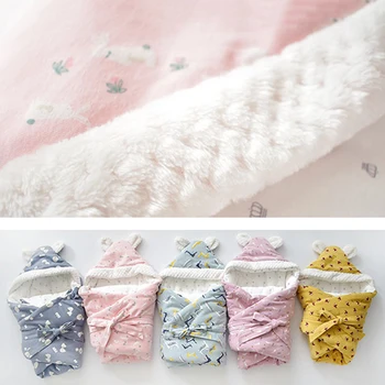 

Baby Soft Warm Wrap Sleeping Bag Discharge Envelope for Newborns Cotton Cartoon Blanket For Baby Girl Boy Sleeping Bags