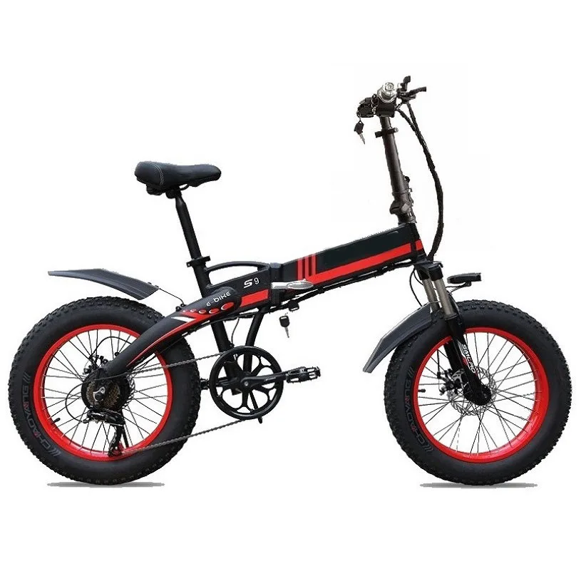 Electric Bike 20 Inch Wheel Adult Folding Mountain Fat Bicycle 500W 48V 10AH Road E-Bike Electromobile Mobility 1