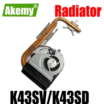

CPU Cooler Radiator Heatsink Fan For Asus A43 K43 X43 K43SD X43S K43S A43S K43SV A84S k43sj k43sm laptop motherboard heat sink