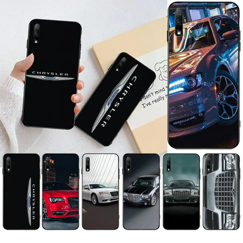 CUTEWANAN модный гоночный автомобиль Chrysler черный ТПУ мягкий чехол для телефона Huawei