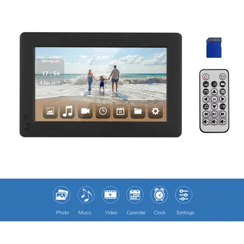 

Andoer 7 Inch Ultra-thin LCD Digital Photo Frame Desktop Album 1280 * 800 Supports Photo/Music/ Video Motion Remote Control