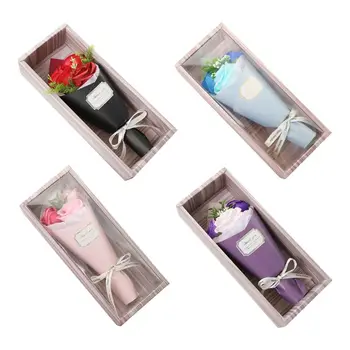 

Artificial Flowers Box Forever Gifts for Valentine's Day Anniversary Wedding Mothers Day Birthday Gift（Blue）