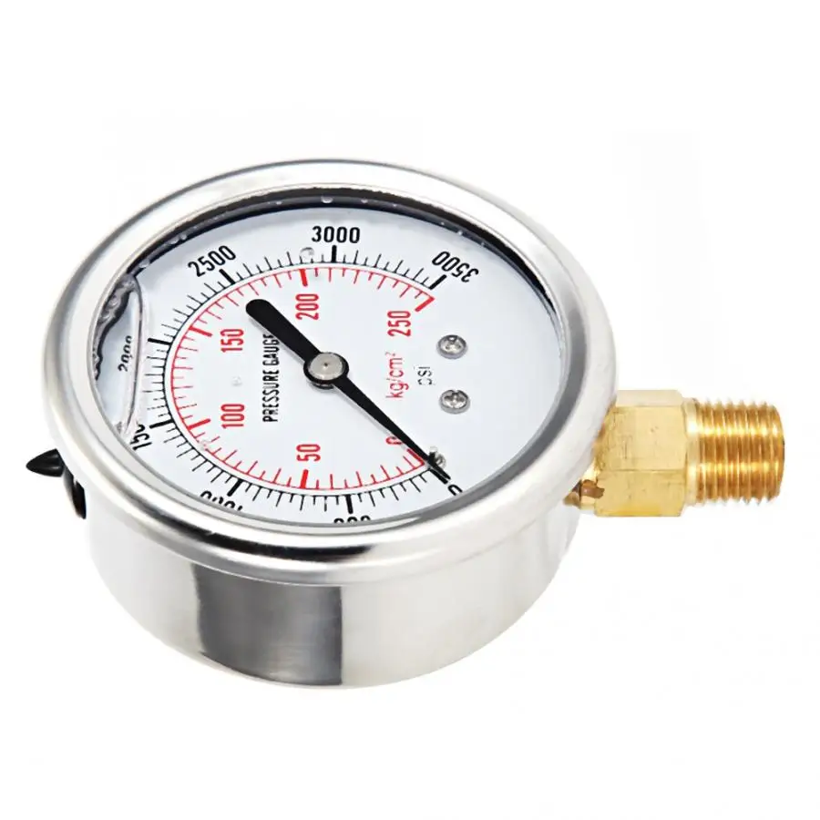 1 шт. автомобильный гидравлический манометр из нержавеющей стали для заполнения