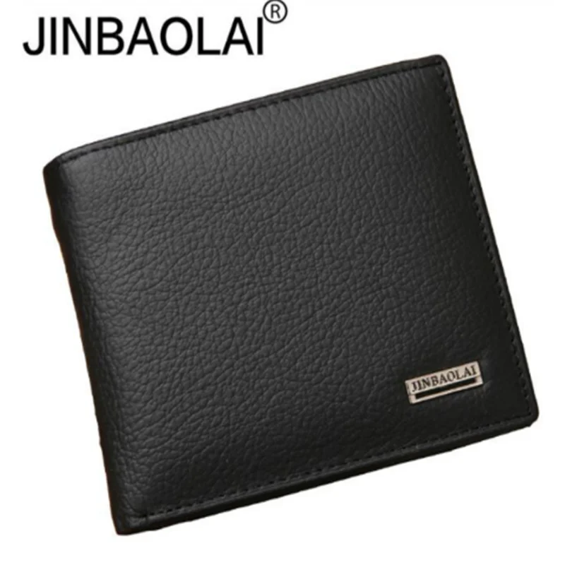 100% натуральные кожаные кошельки модный короткий складной мужской кошелек