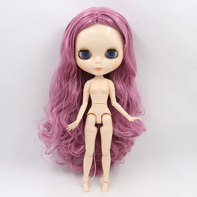 Ледяная фабрика Blyth кукла 1/6 BJD индивидуальные обнаженные тела с белой кожей, глянцевое лицо, подарок для девочки, игрушка - Цвет: BL1063 C