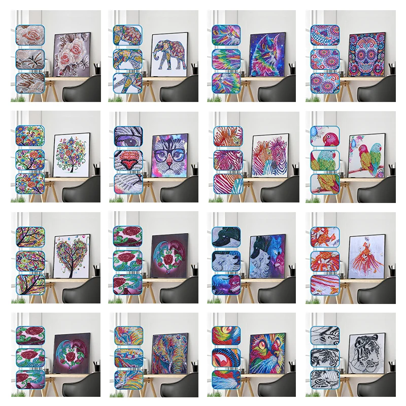 Special Shape Diamond Painting DIY 5D Part Cross Stitch Kit Crystal Rhinestone embroidery Art | Дом и сад