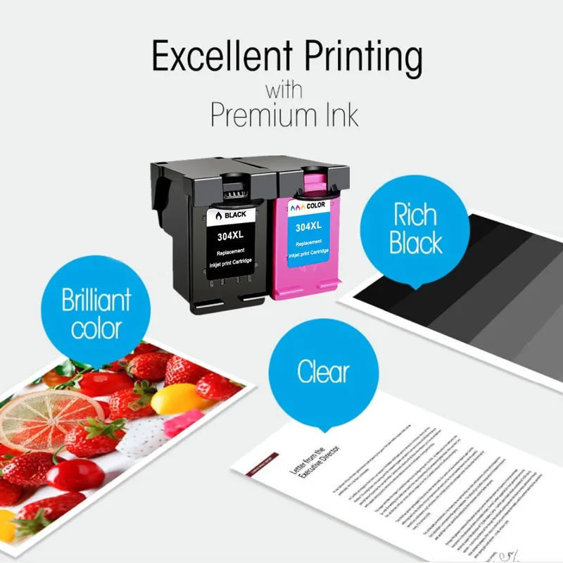 Черный картридж с чернилами 304XL новая версия для hp 304 для hp 304 xl для hp deskjet envy 2620 2630 2632 5030 5020 5032 3720 3730 5010 принтер