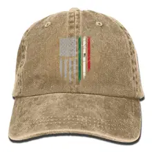 Мексиканский американский флаг джинсовая шляпа Регулируемая Мужская Повседневная Бейсболка