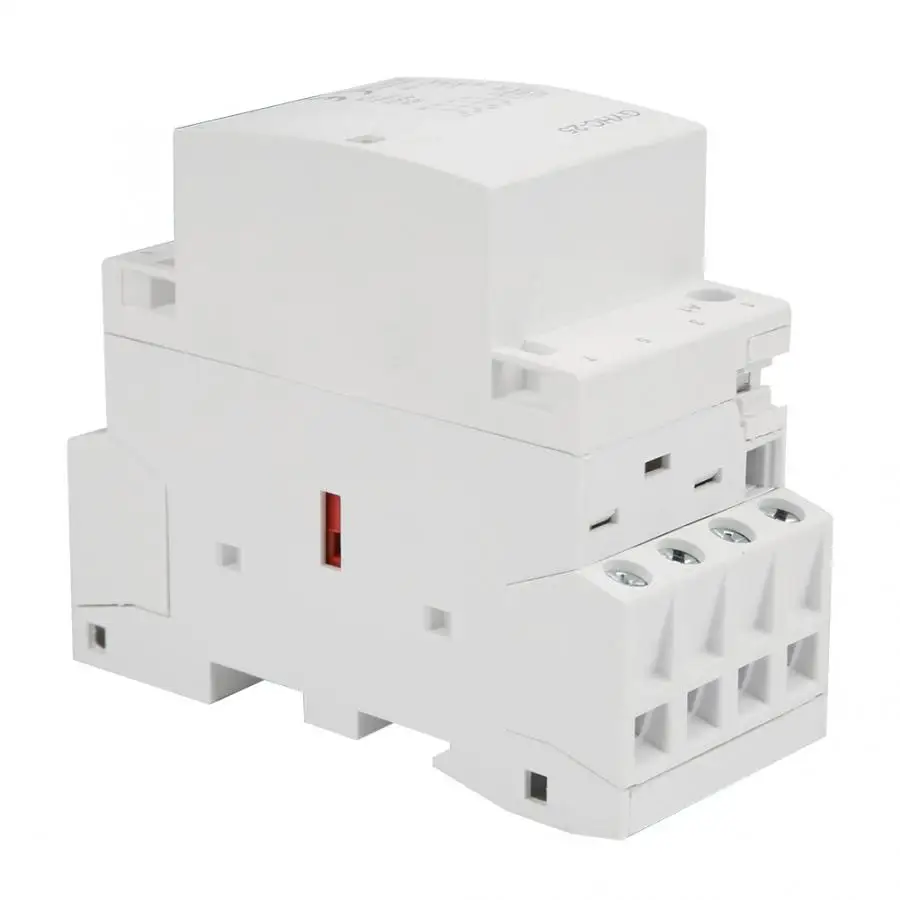 4P контактор переменного тока 25А 220 В 50 Гц Мини AC контактор для дома 4NO 2NO 2NC DIN рейка монтаж бытовой