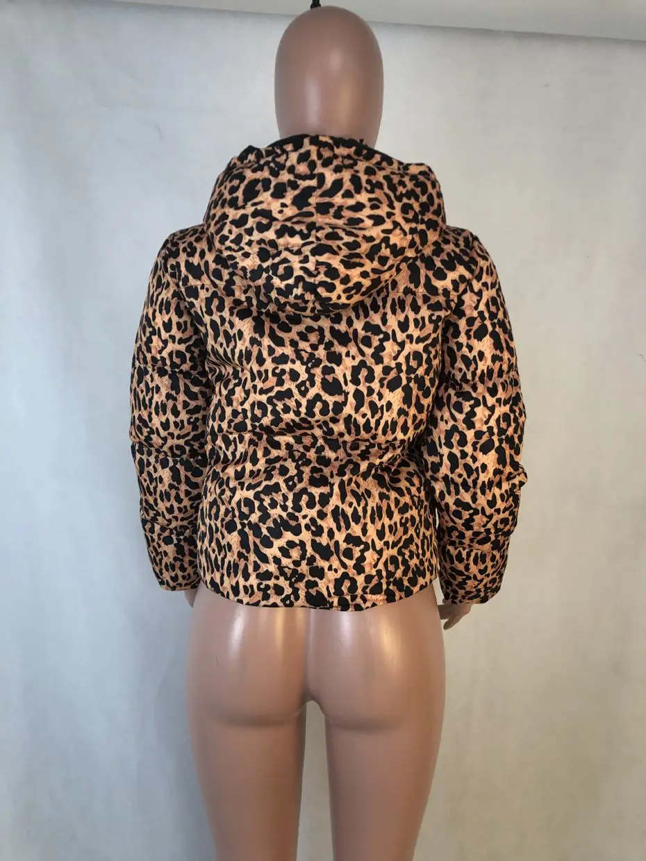 ZOOEFFBB камуфляжная леопардовая расцветка зимняя куртка женская одежда размера плюс верхняя одежда с капюшоном Толстая парка Теплая Куртка