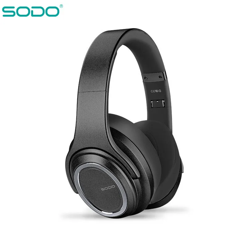 SODO Bluetooth наушники Колонки 2 в 1 Складная NFC Hi Fi стерео Беспроводной Накладные V5.0 с