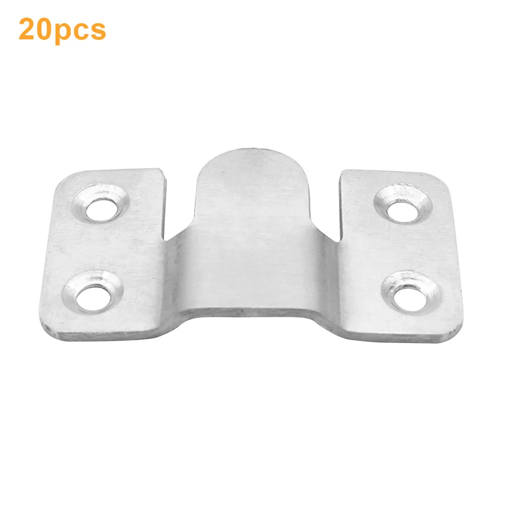 20pcs Headboard Wall Picture Hanger Display Hook Stainless Steel Interlocking Flush Mount Bracket Painting Photo Frame Hardware