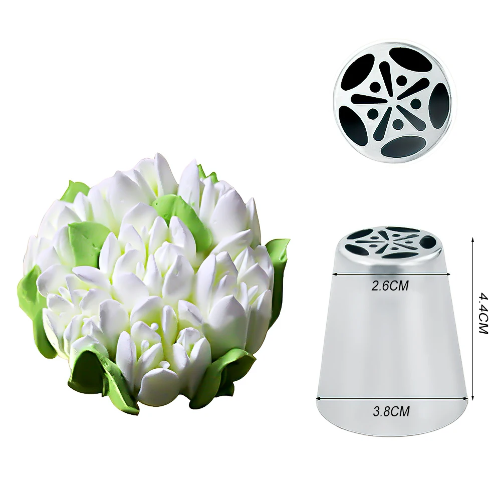 Pastry Nozzles 1PC Russian Tulip Icing Piping Stainless Steel Flower Cream Cupcake Cake Decorating Tools