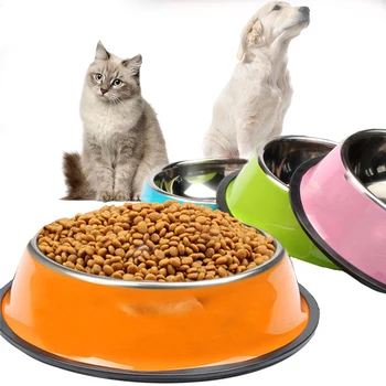 

Heavy Stainless Steel New High Quality Bowls Travel Footprint Feeding Feeder Water Bowl For Pet Dog Cats Puppy Outdoor Food Dish