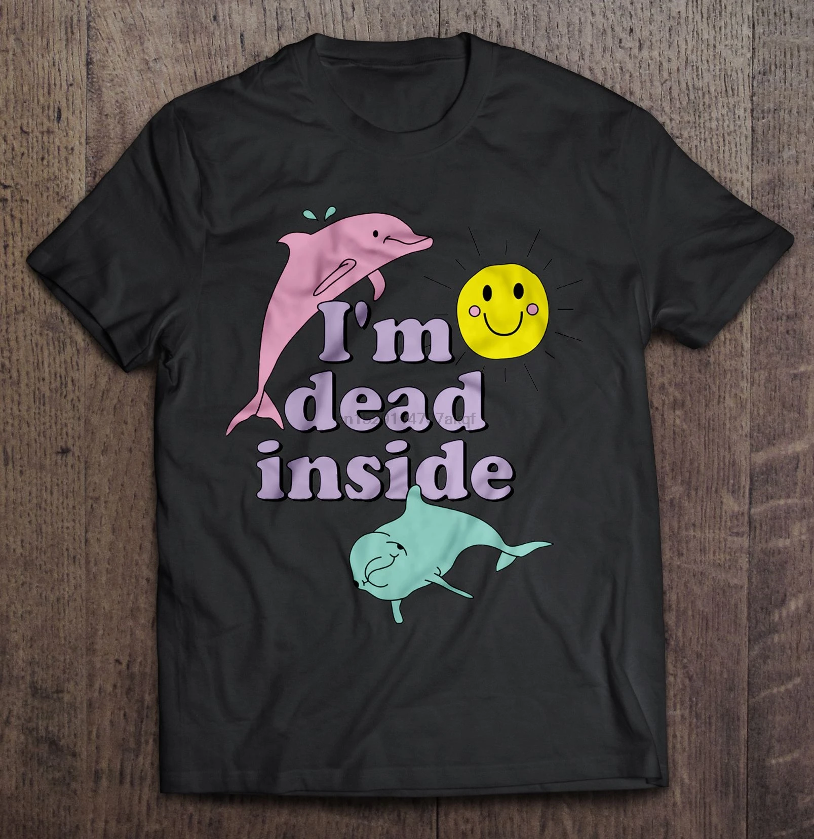 Мужская забавная футболка модная футболка I'm Dead Inside Dolphin версия женская футболка