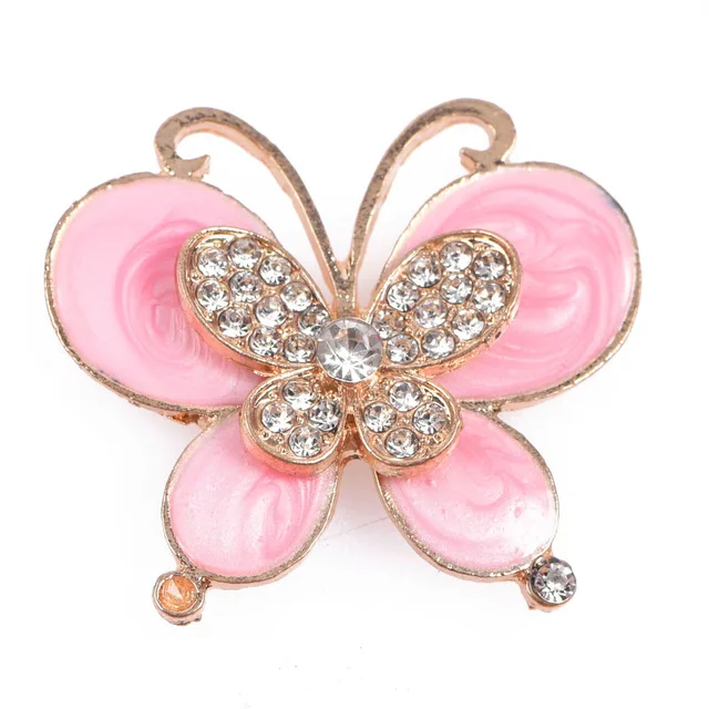 Bling Metal Croc Shoe Charms Women Butterfly Queen Crown Shoe Decorations Girl Flower Rhinestone Chains Wristband Accessories b8808