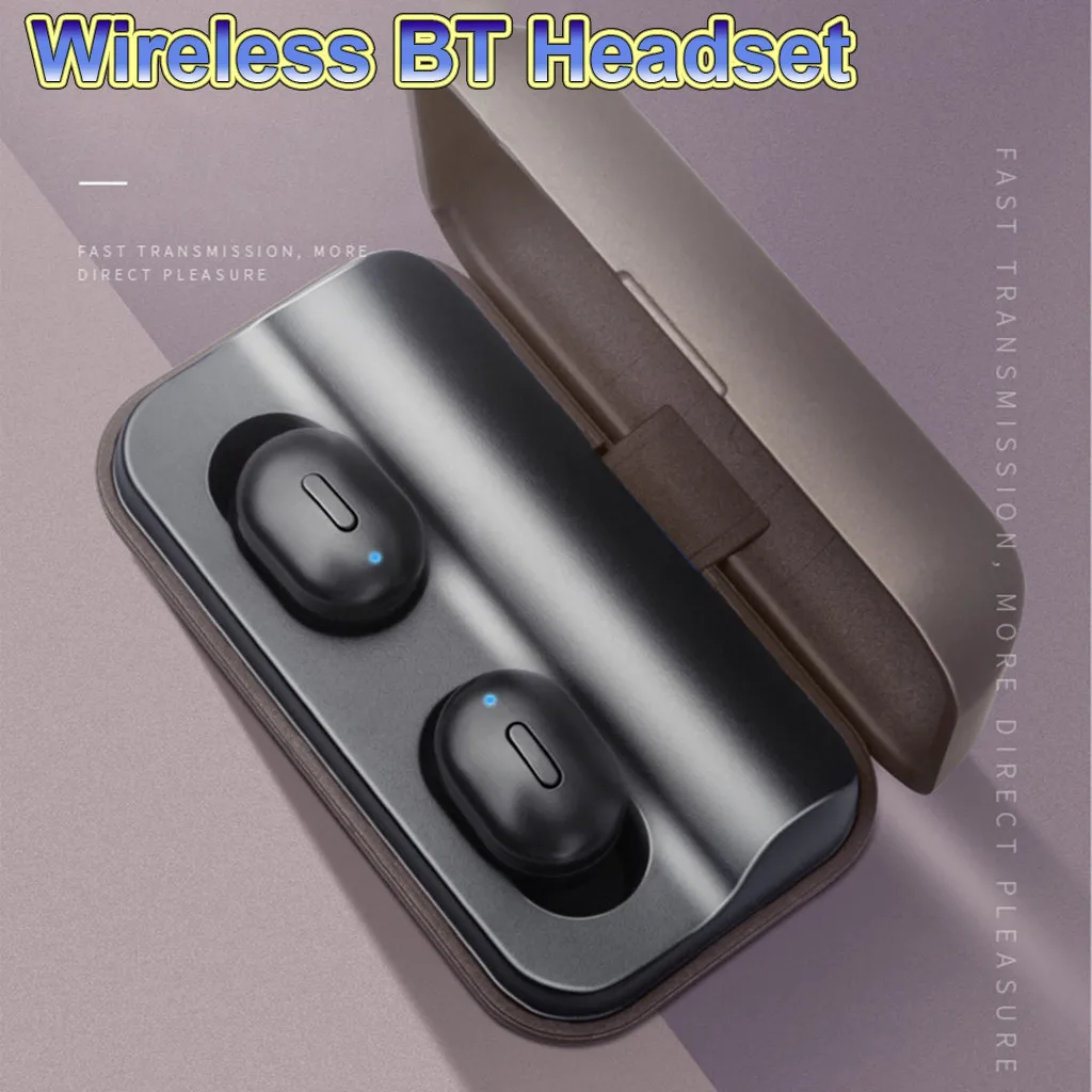 

T1 Pro True HIFI Wireless BT 5.0 Headset Sport Earbuds Twins Ear Stereo Earphone