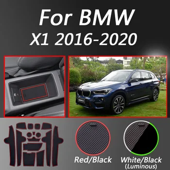 

Car Door Groove Mat For BMW X1 2016-2020 Gate Slot Pad Non-Slip Dust Protective Cup Mat Interior Car-Styling Accessories