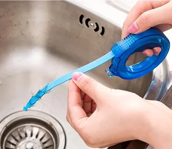 

1PC Drain Snakes Hair Sink And Drain Clog Cleaning Relief Remover Tool Barbed Gripper Sink Dredge Pipeline Scalable Cleaner