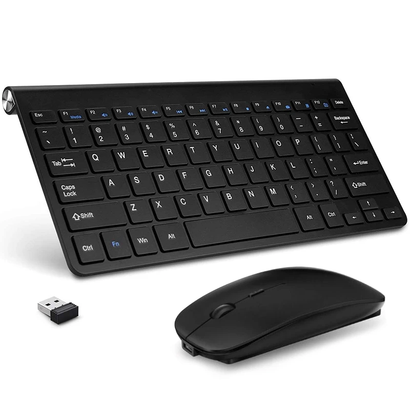 Tastiera Wireless 2.4G Kit Mouse Wireless USB Mini tastiere per PC tastiere  in gomma per Computer portatile TV Mause e combo tastiera|Set tastiera e  mouse| - AliExpress