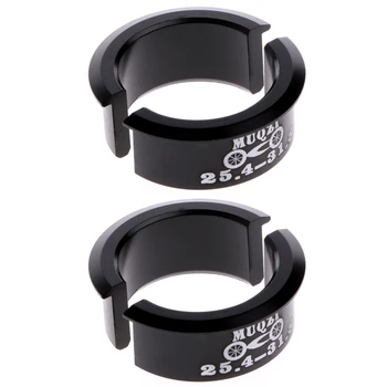 

4Pcs Bicycle Handlebar Shim 25.4mm to 31.8mm Stem For Fixed Gear MTB Road Bike