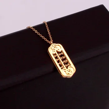 

Amass Fortunes Money Abacus Necklace Lucky Abacus Copper Coin Choker
