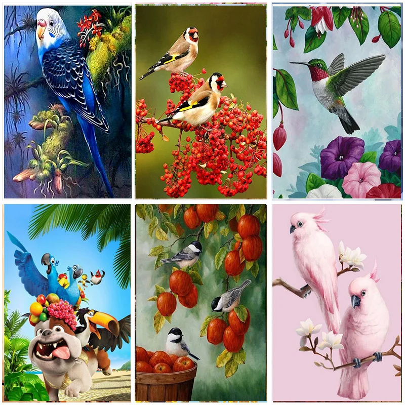 

5D DIY Diamond Painting Birds Pattern Full Round Set Animals Art New Arrival Embroidery Crystal Mosaic Cross stitch Adults Gift